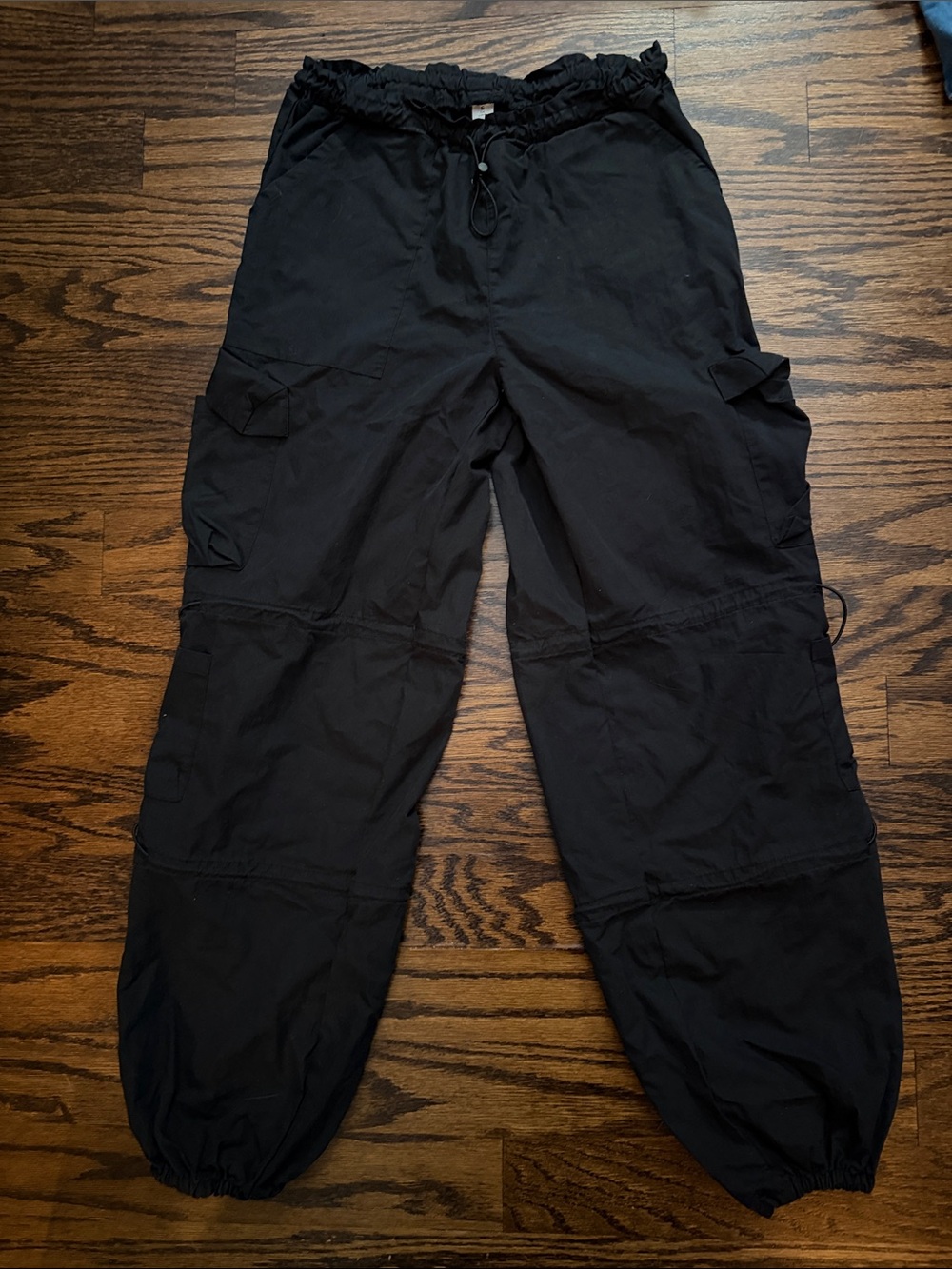 Women’s Black Cargo Jogger Pants - Utility Style